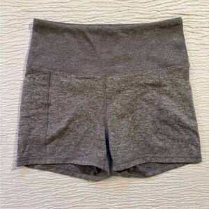 Zobha Women's Heather Gray Bike Shorts